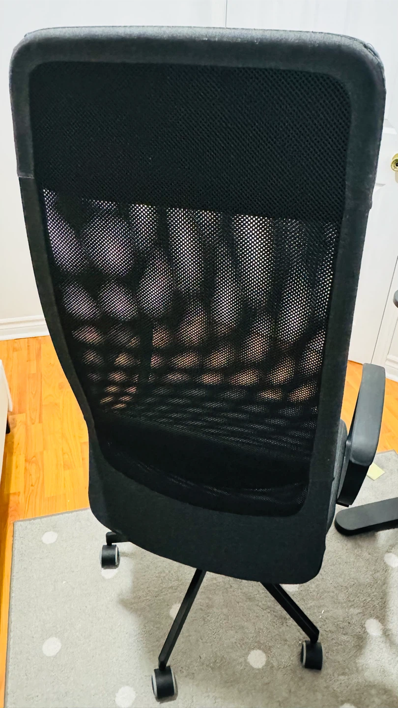 Dark Grey Mesh Office Chair with Headrest - photo 4