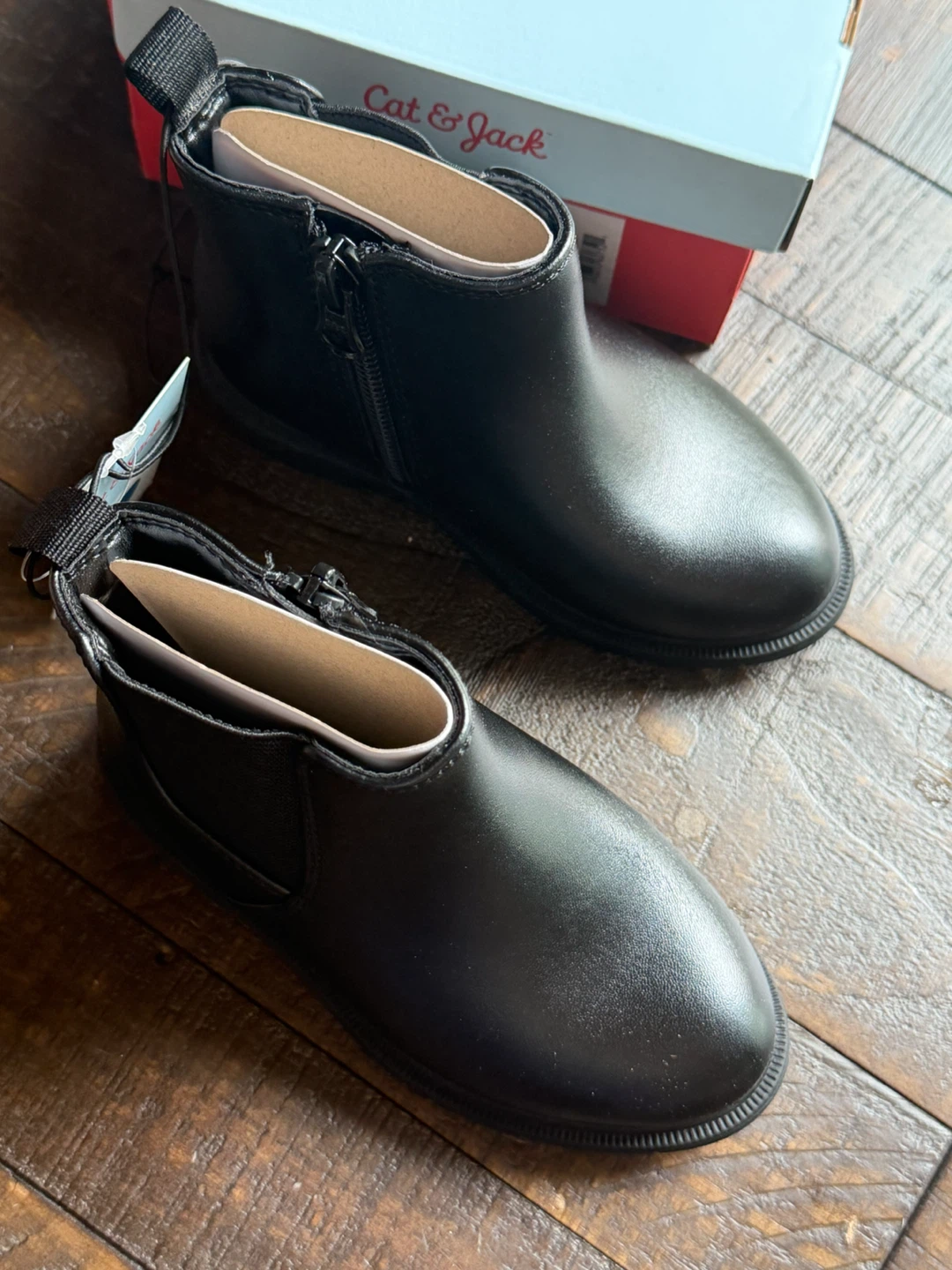 Cat & Jack Black Tanner Boots kids Size 7 - photo 5