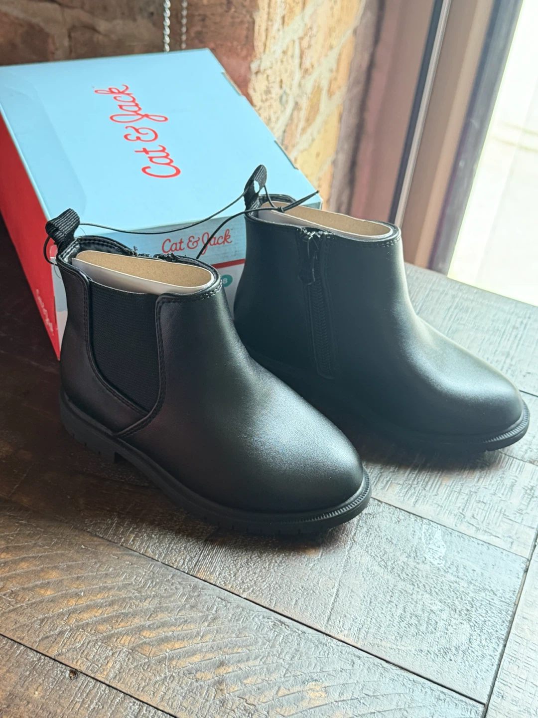 Cat & Jack Tanner Boots Black Size 8 - photo 4