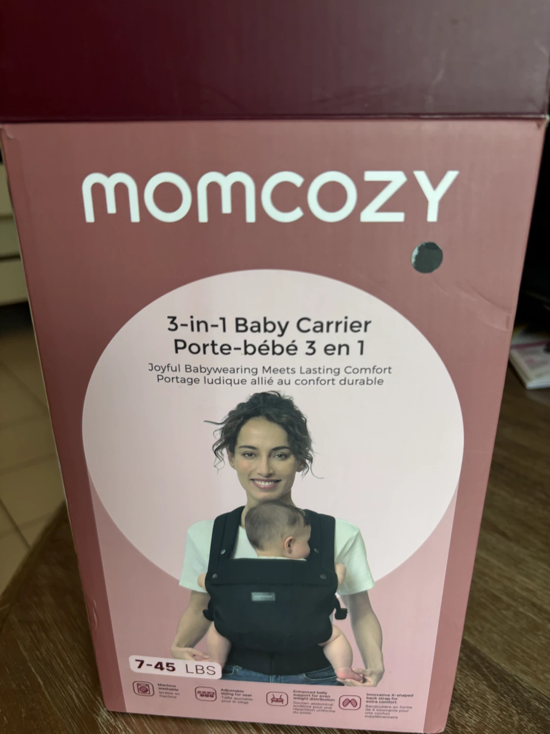 Momcozy 3-in-1 Baby Carrier - Black - photo 2