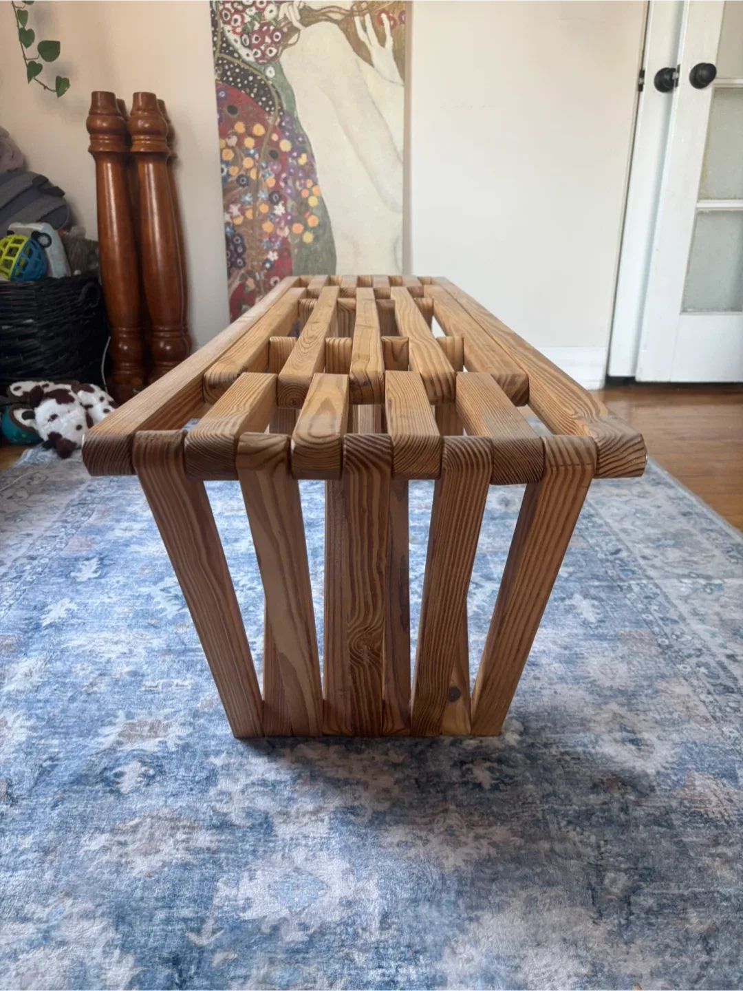Mishra Eco-Friendly Wooden Bench - photo 3