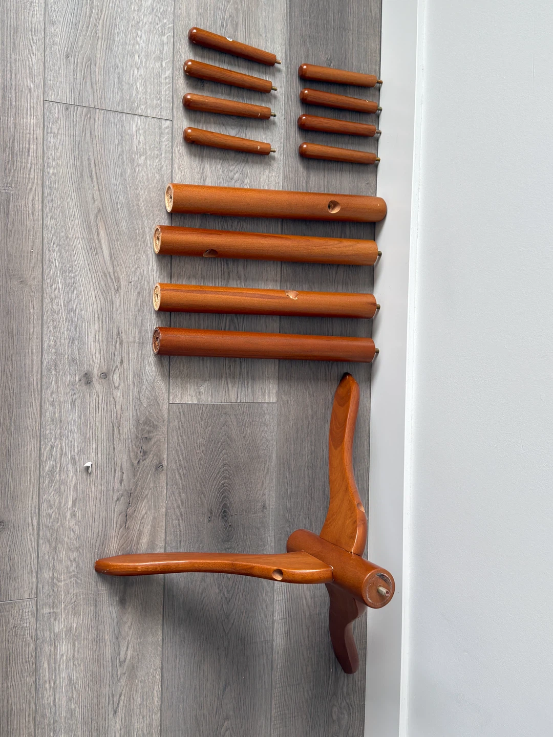 🔥 Classic Wooden Free-Standing Coat Rack (1.76m / 8 Hooks) 🧥 - photo 4