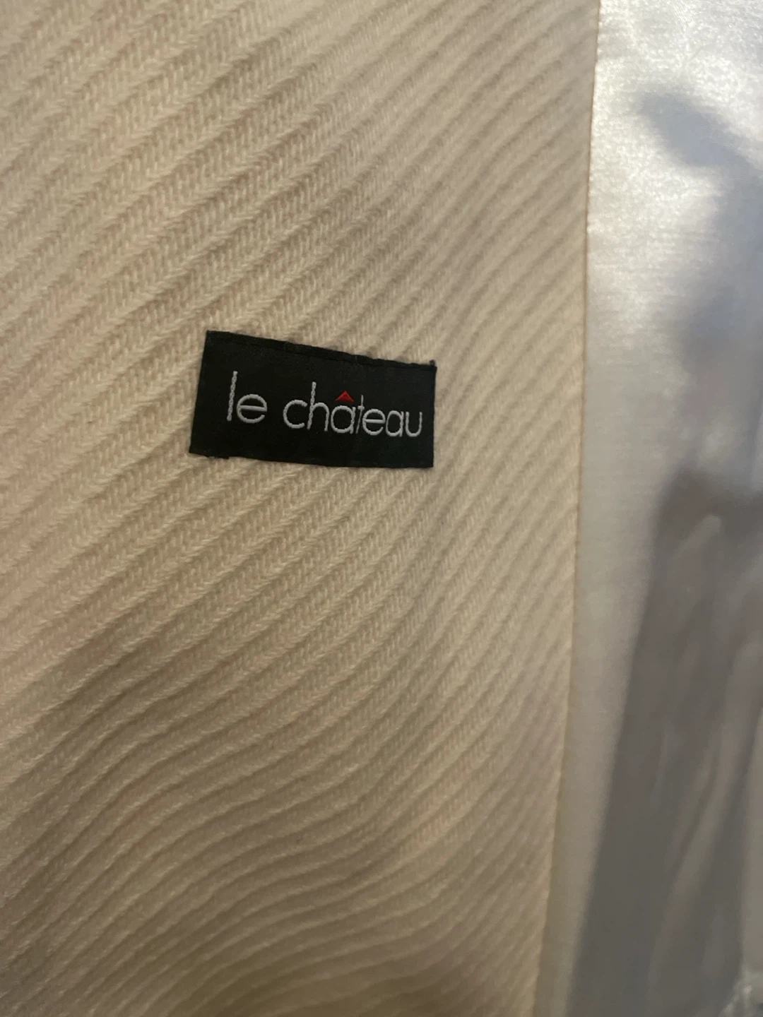 Le Château Cream Wool Blend Coat - photo 2