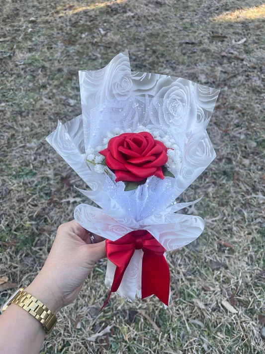 Handmade Ribbon Flower Bouquet