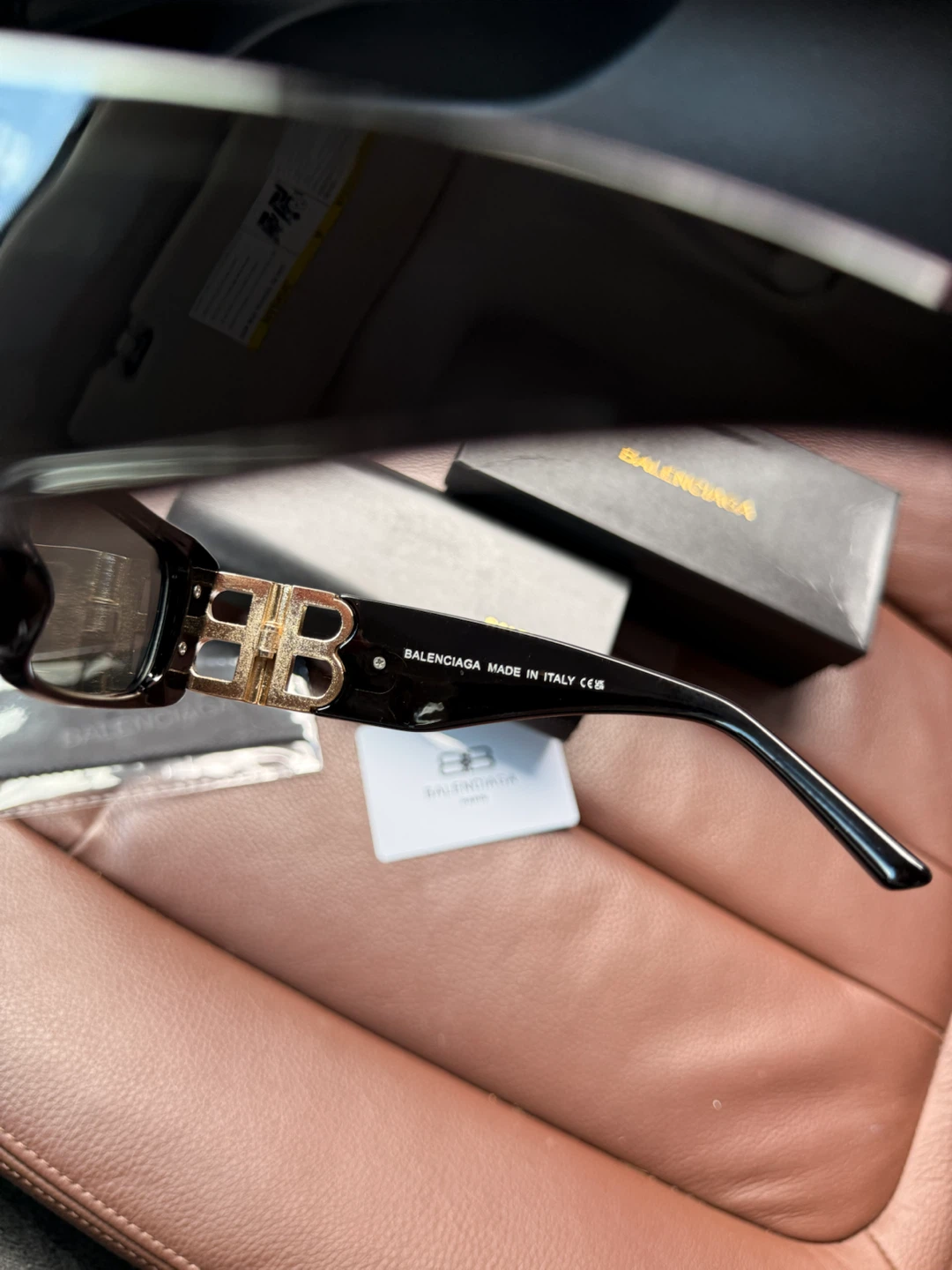 Balenciaga Sunglasses BB Logo Black Gold - photo 5
