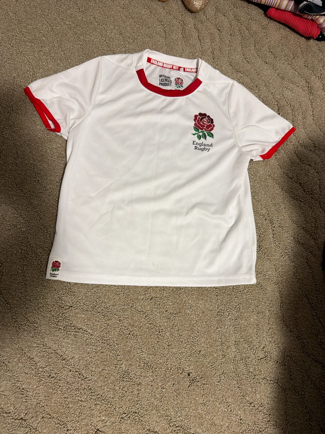 England Rugby White T-Shirt 11-12YRS