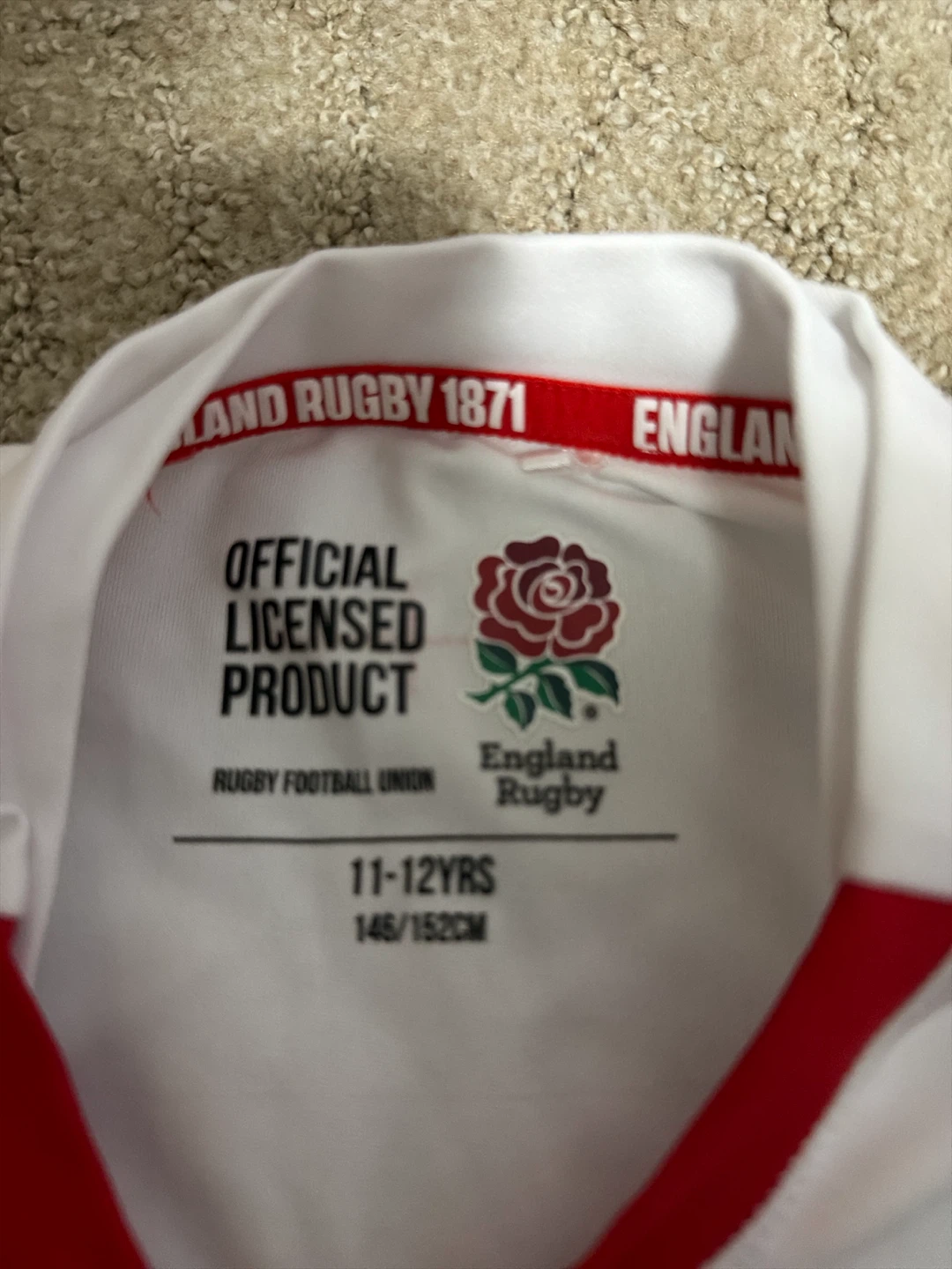 England Rugby White T-Shirt 11-12YRS - photo 2