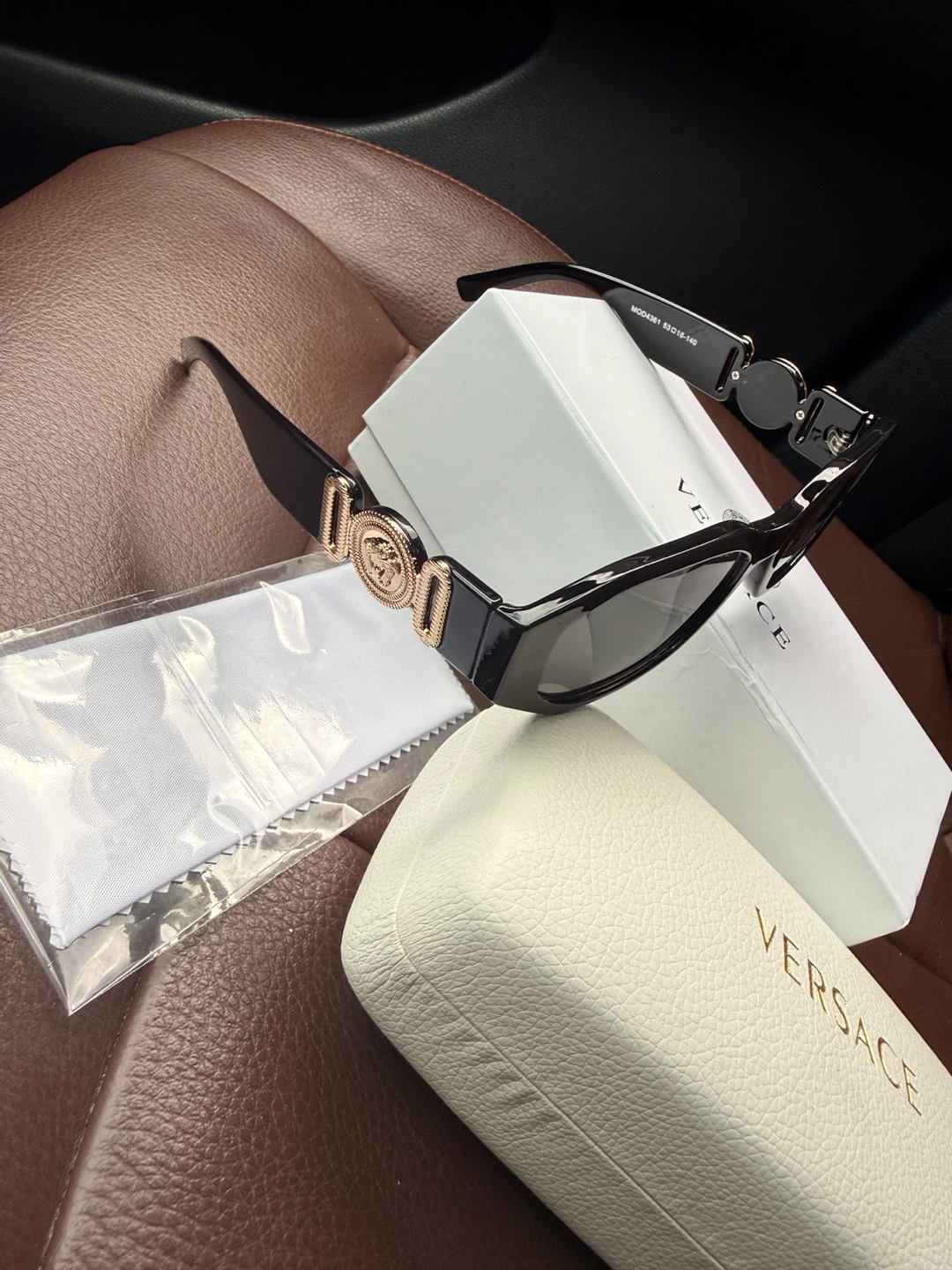Versace Sunglasses with Case and Box