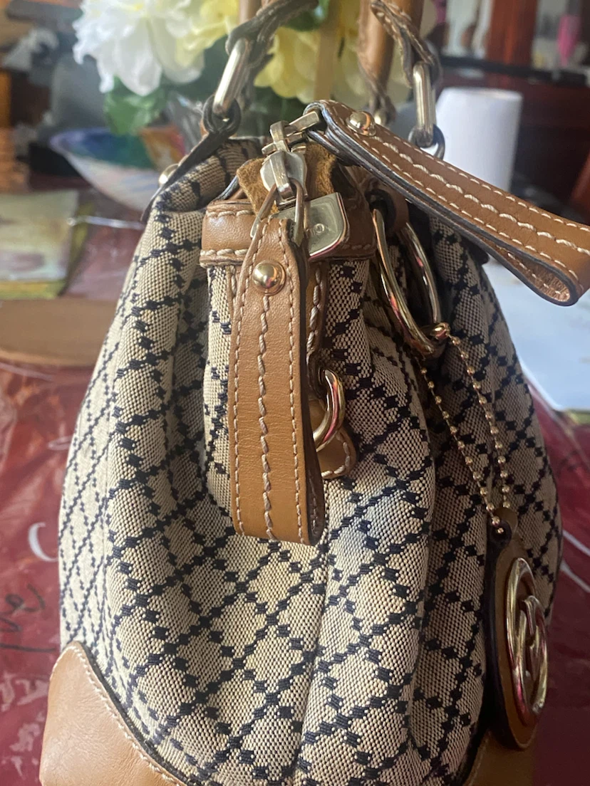 Gucci Canvas Diamante Boston Bag - photo 3