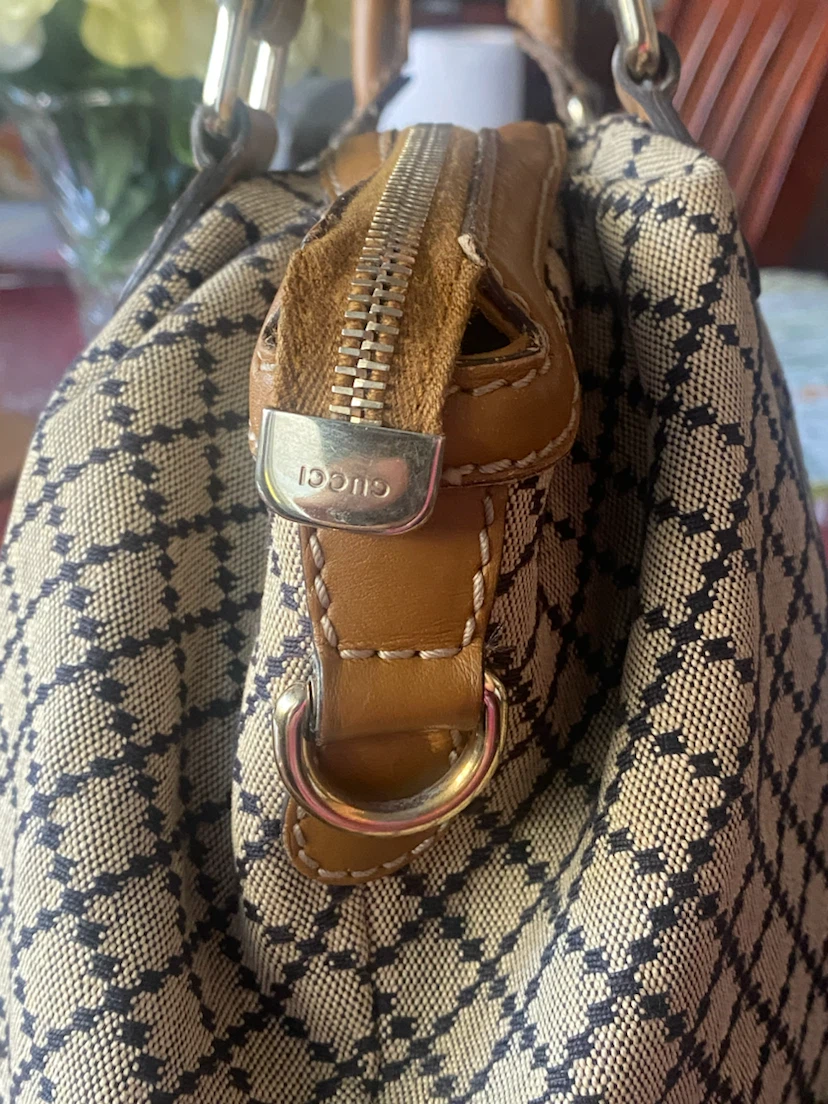Gucci Canvas Diamante Boston Bag - photo 4