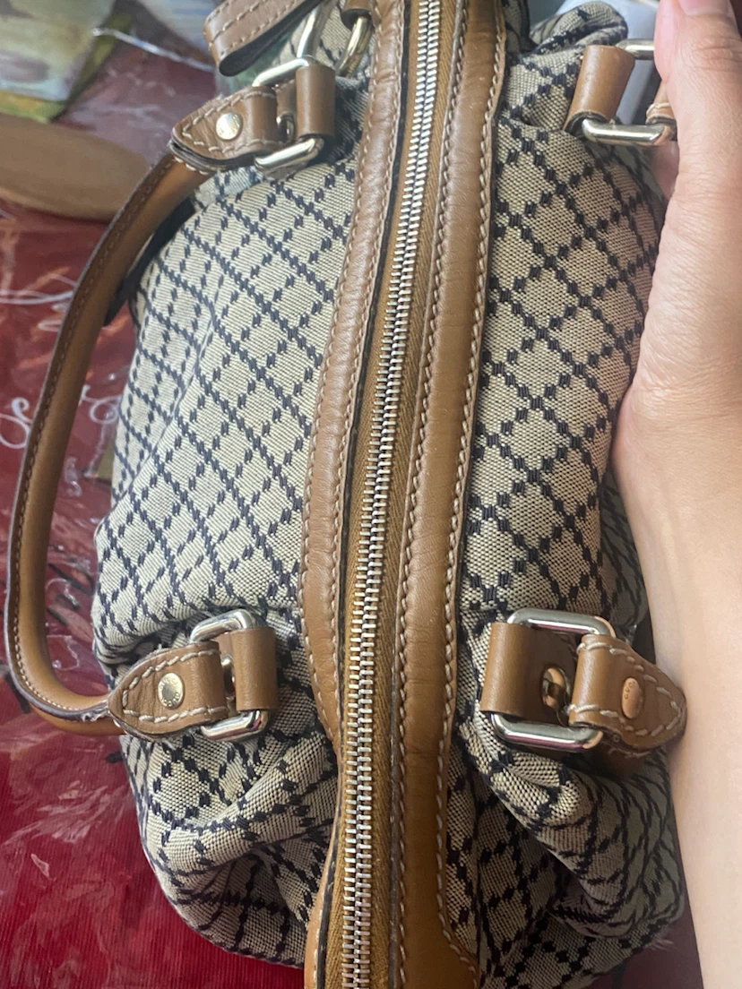 Gucci Canvas Diamante Boston Bag - photo 5