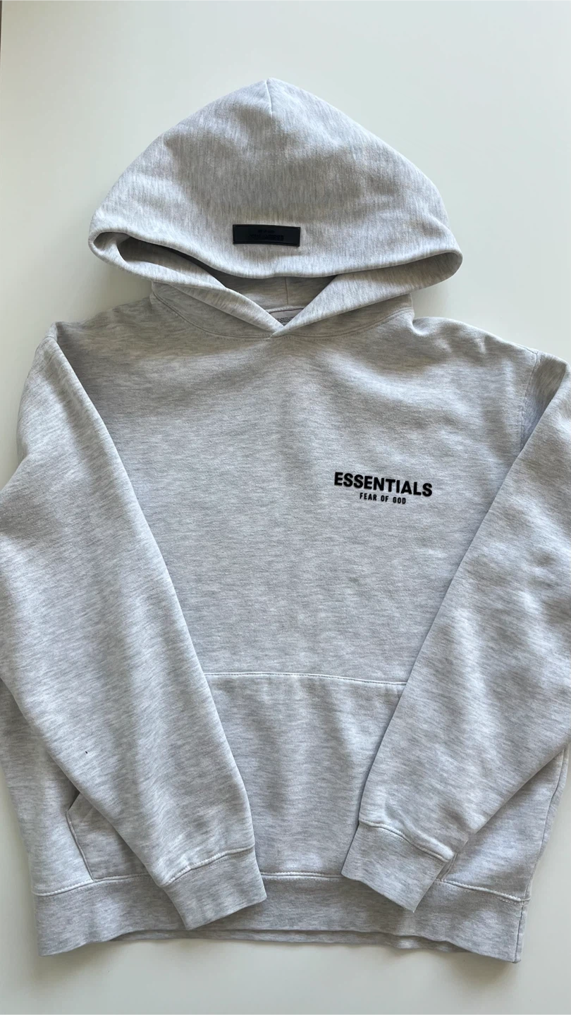 light oat essential hoodie