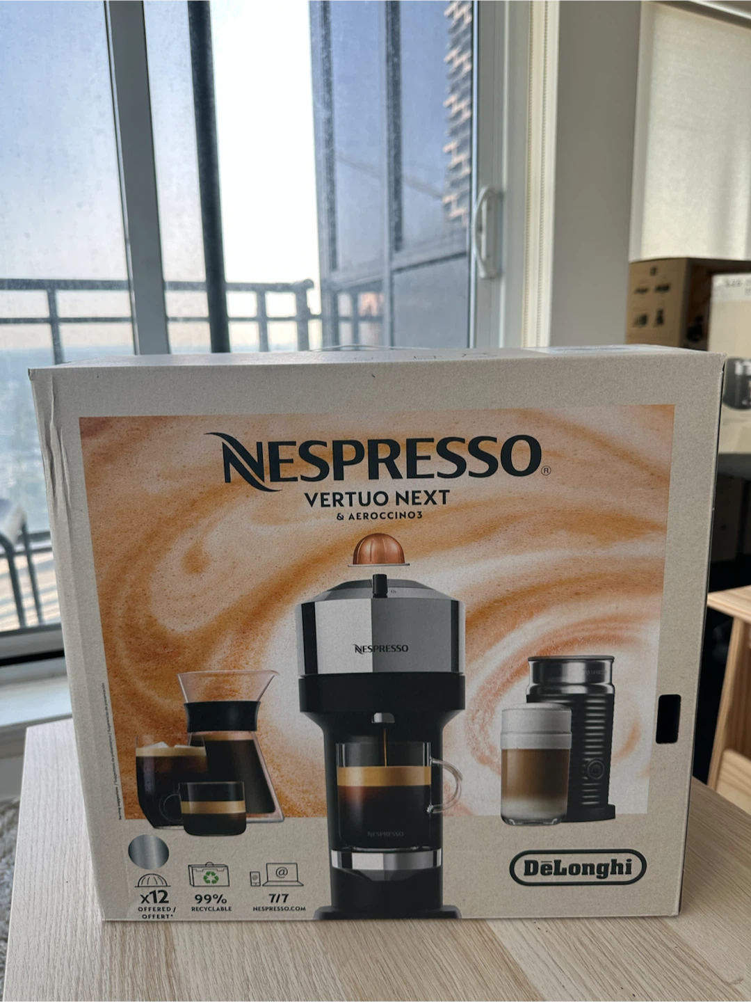 Nespresso Vertuo Next & Aeroccino 3 Coffee Machine