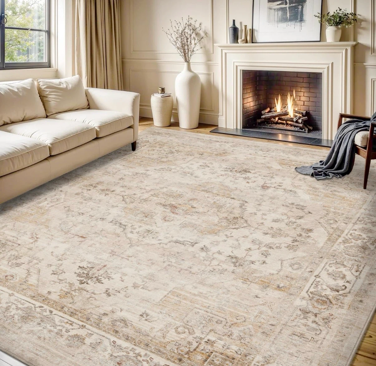9x6ft Area Rug - Machine Washable