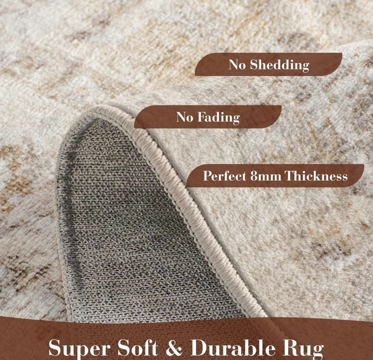 9x6ft Area Rug - Machine Washable - photo 3