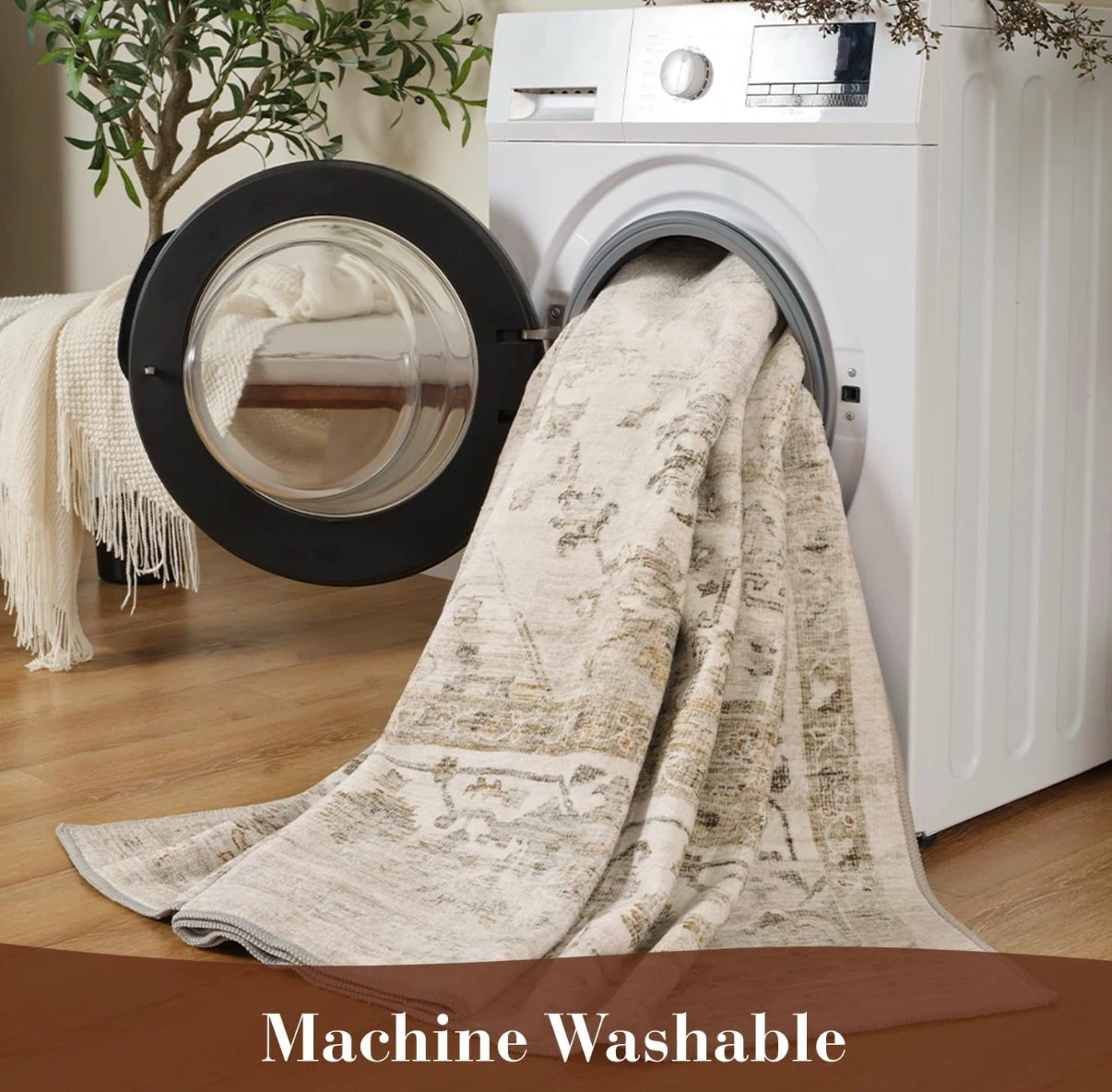9x6ft Area Rug - Machine Washable - photo 4