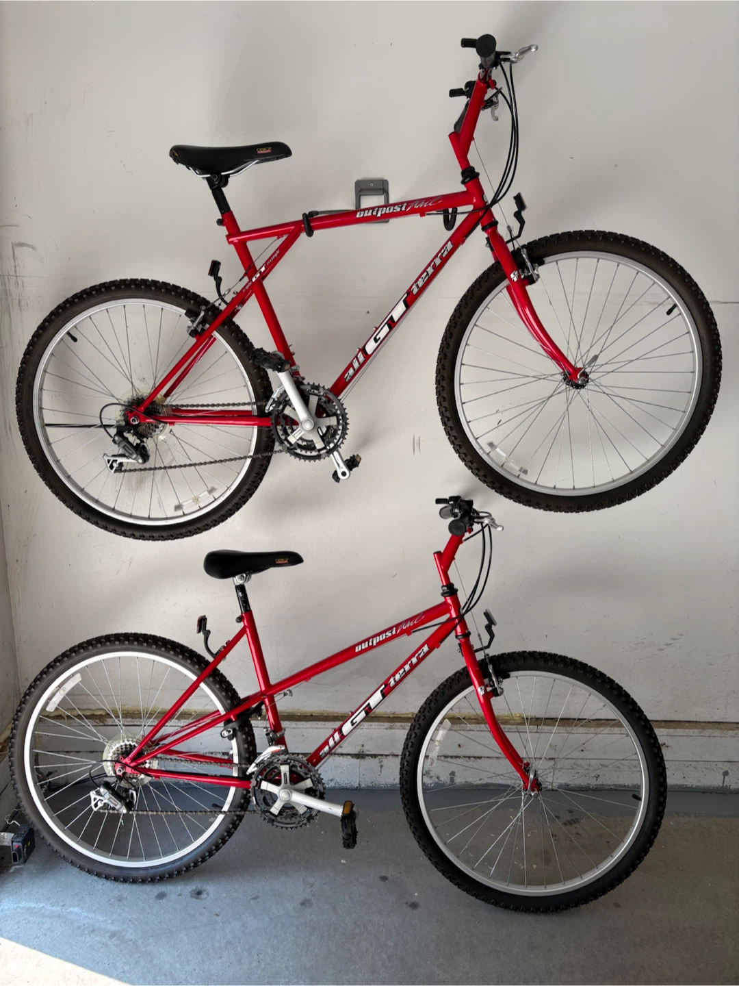 2 GT All Terra Outpost Trail Vintage 26” Mountain Bikes