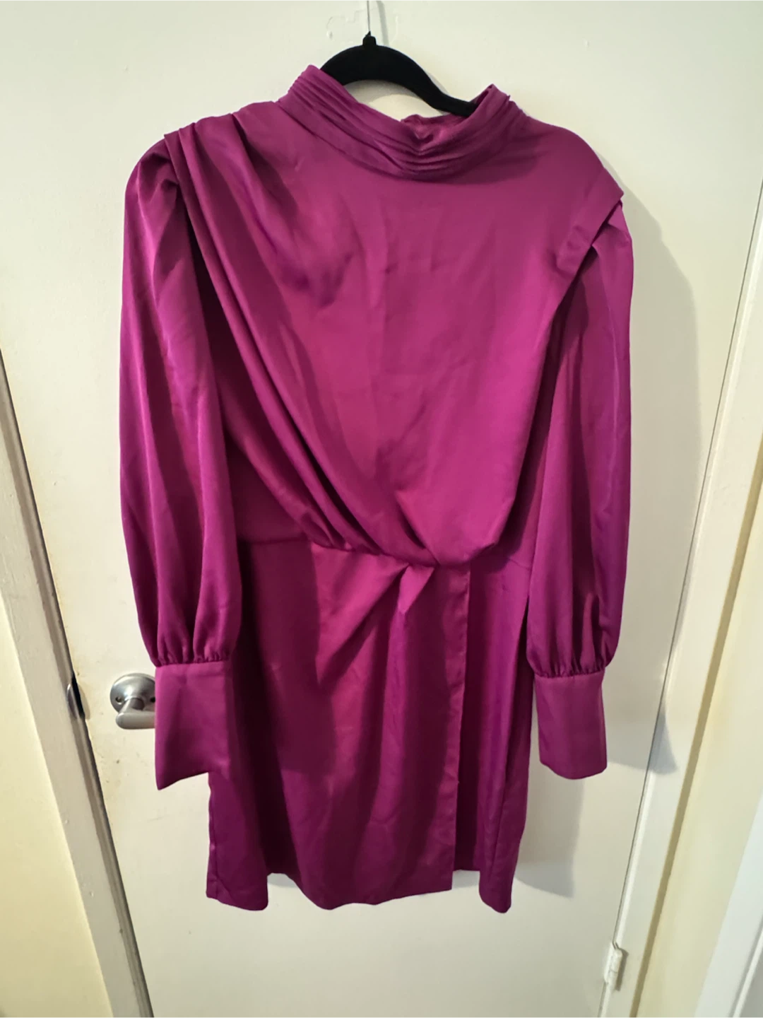 Hot pink Satin Dress - photo 2