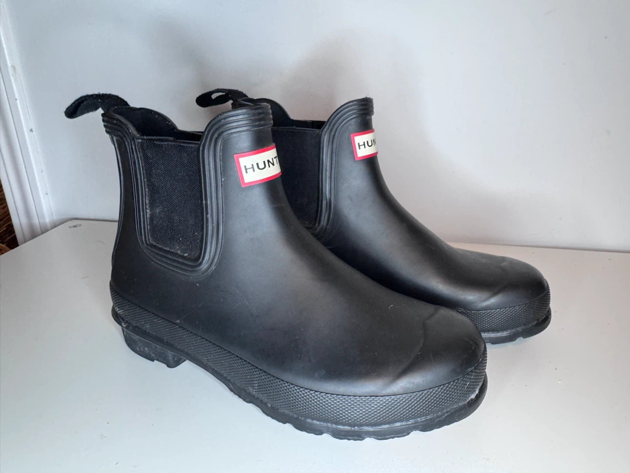 Hunter Black Chelsea Boots