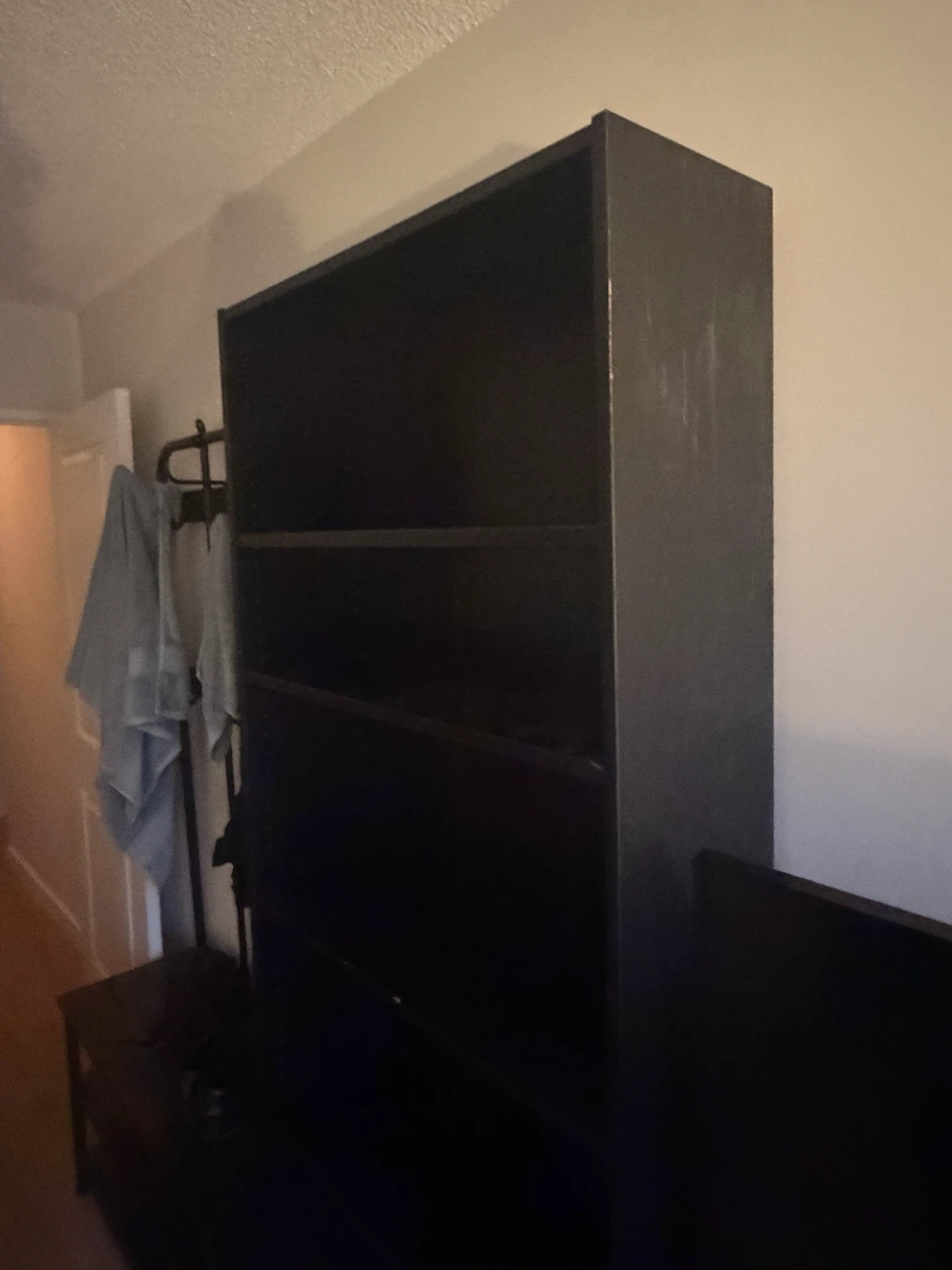 Black 5-Shelf Bookshelf - photo 3