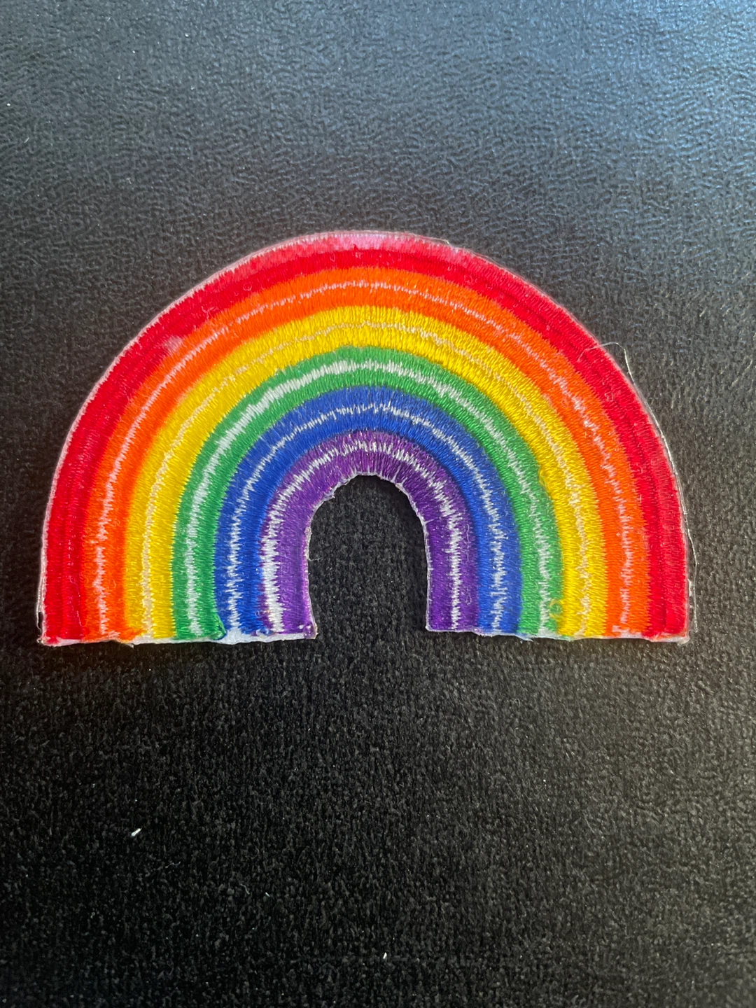 Rainbow Embroidered Patch - photo 2