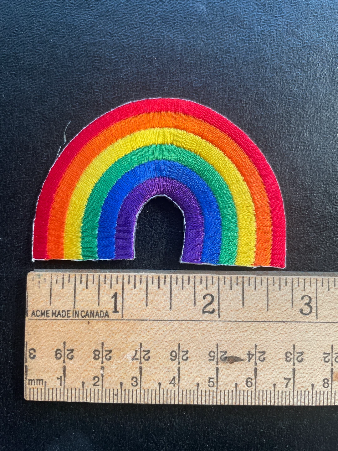 Rainbow Embroidered Patch - photo 3