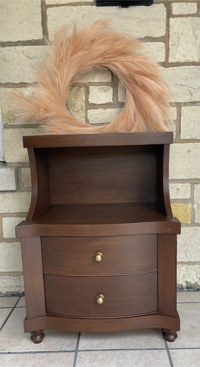 Restored MCM nightstand with 2 drawers - photo 5