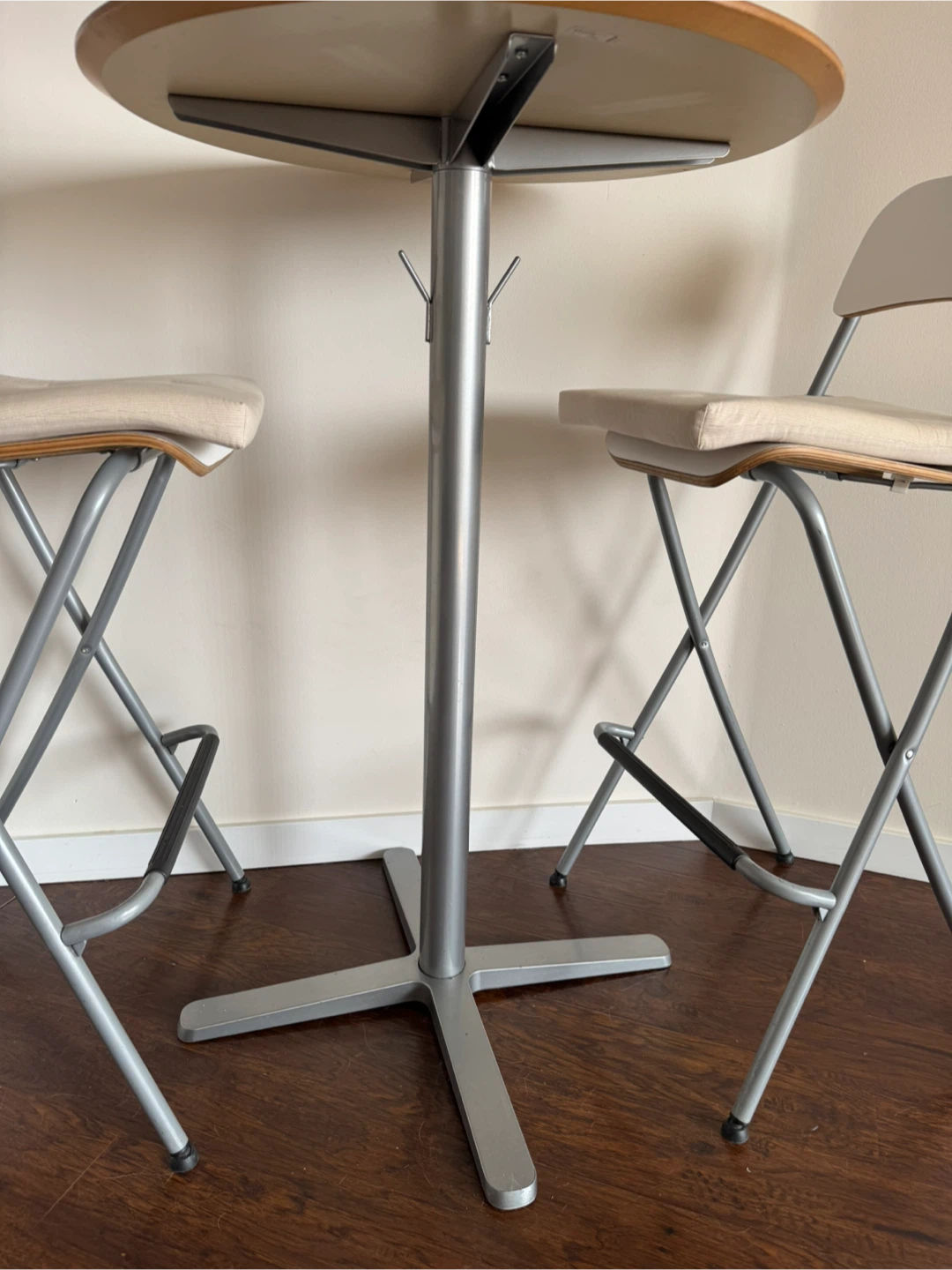 IKEA 5-Piece Bar Table & Stool Set with Cushions - photo 5