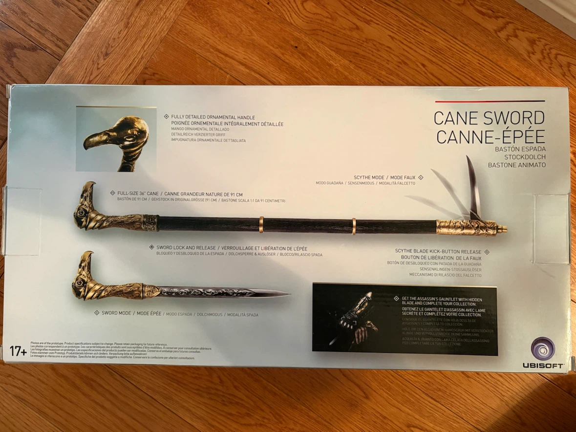 Assassin's Creed Syndicate Cane Sword Replica - photo 2
