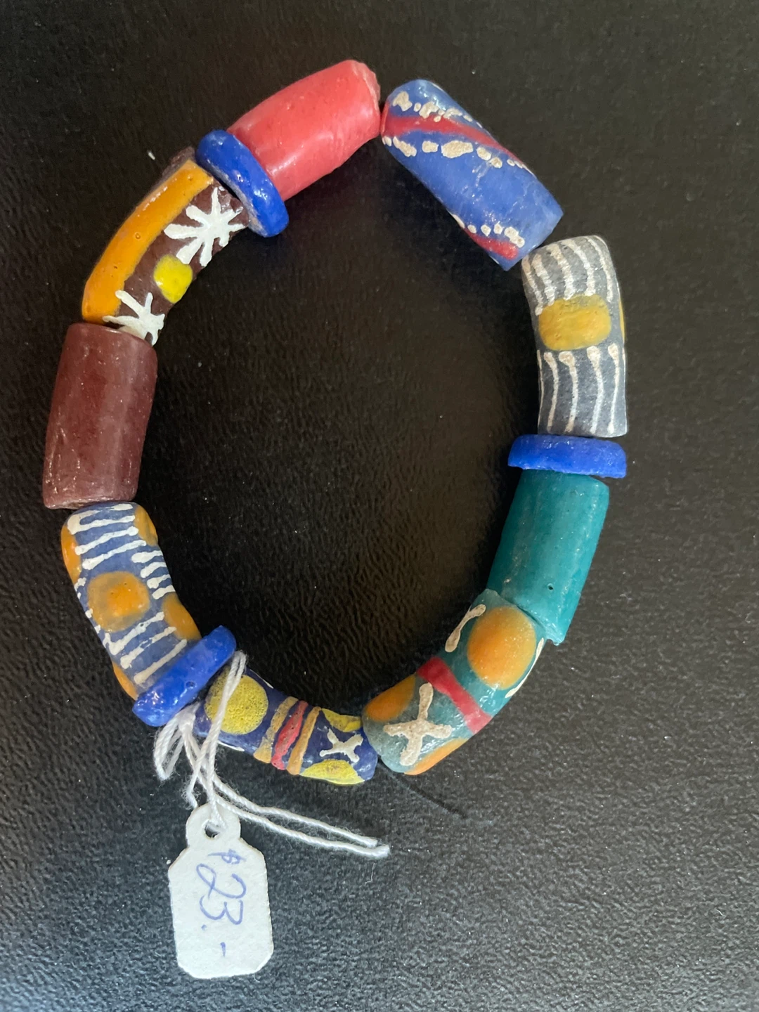 Handmade Glass Bead Bracelet