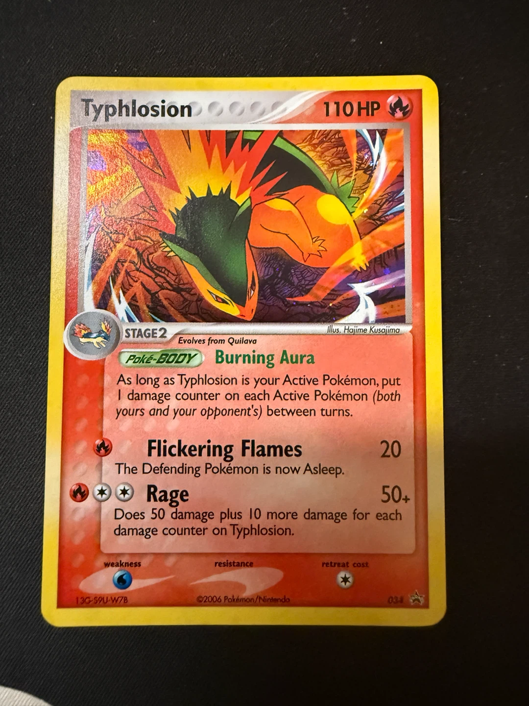 Pokemon Typhlosion Card