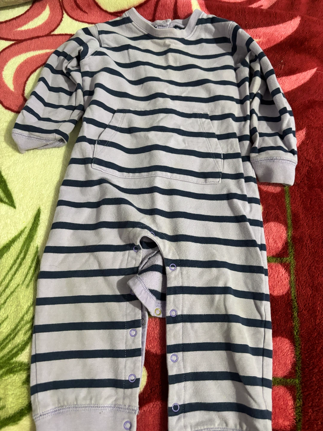 Baby Striped Long Sleeve Romper