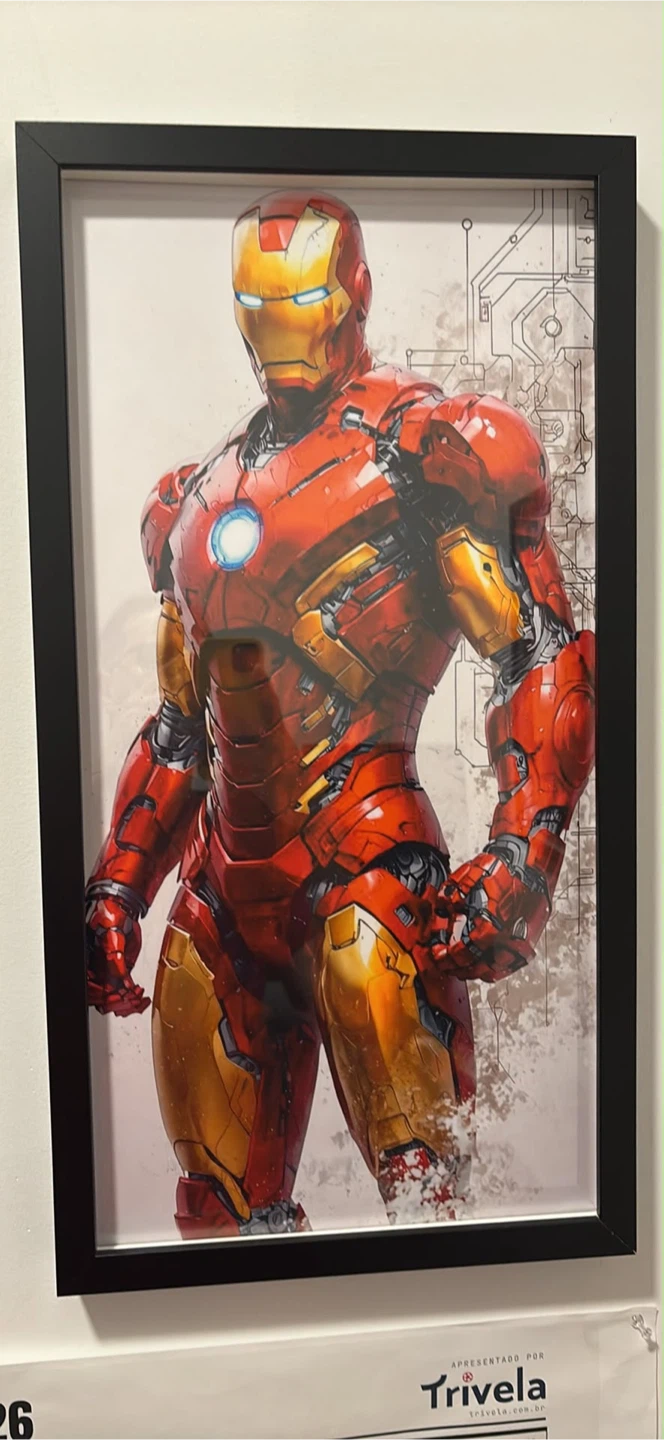 Framed Marvel Art Print (Iron Man & Spider-Man)