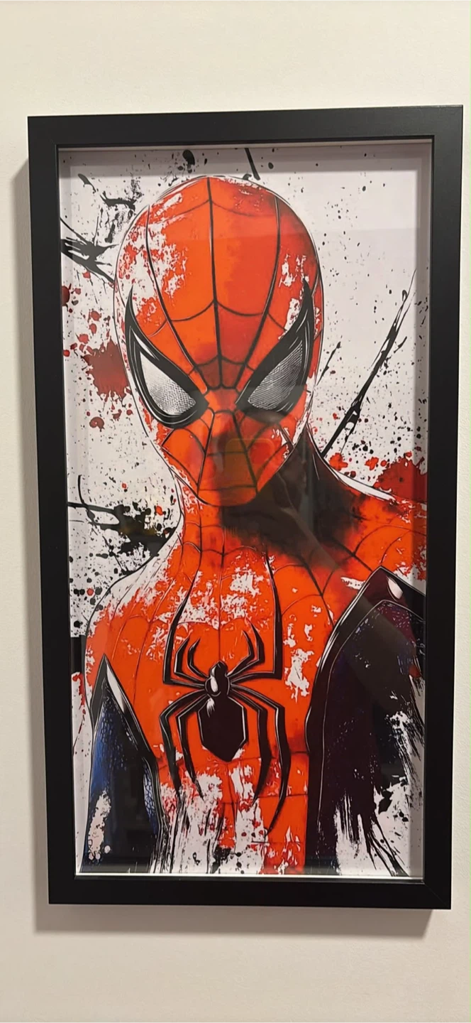 Framed Marvel Art Print (Iron Man & Spider-Man) - photo 4