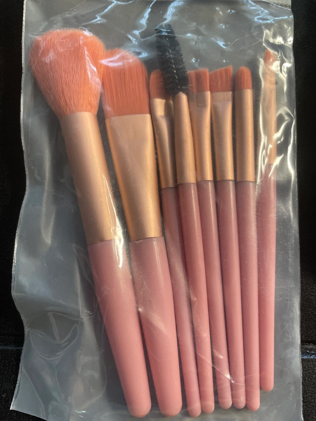 Pink Makeup Brush Set with Pouch and Lip Gloss - photo 4