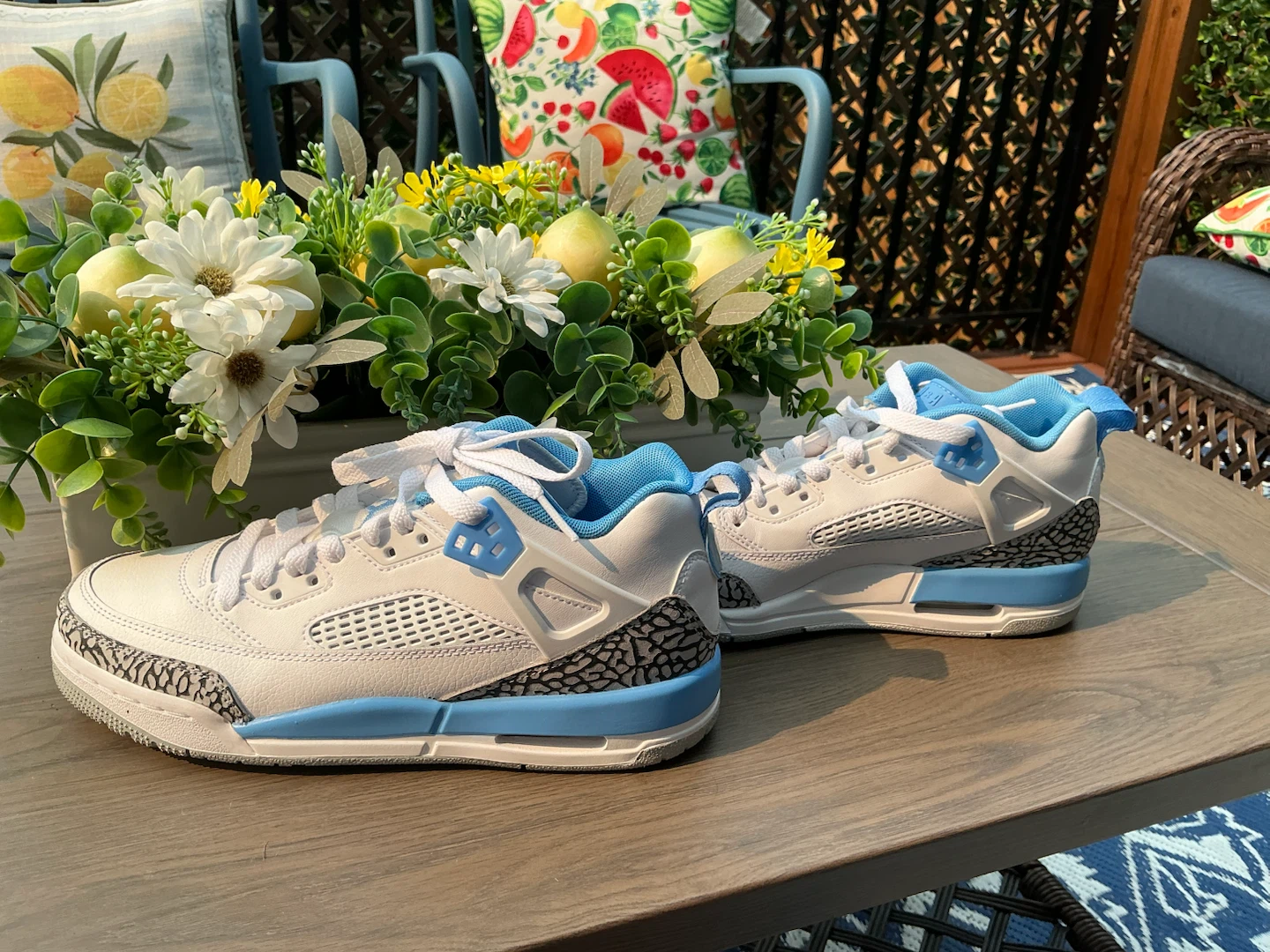 Jordan Spizike Low GS White / University Blue - Wolf Grey