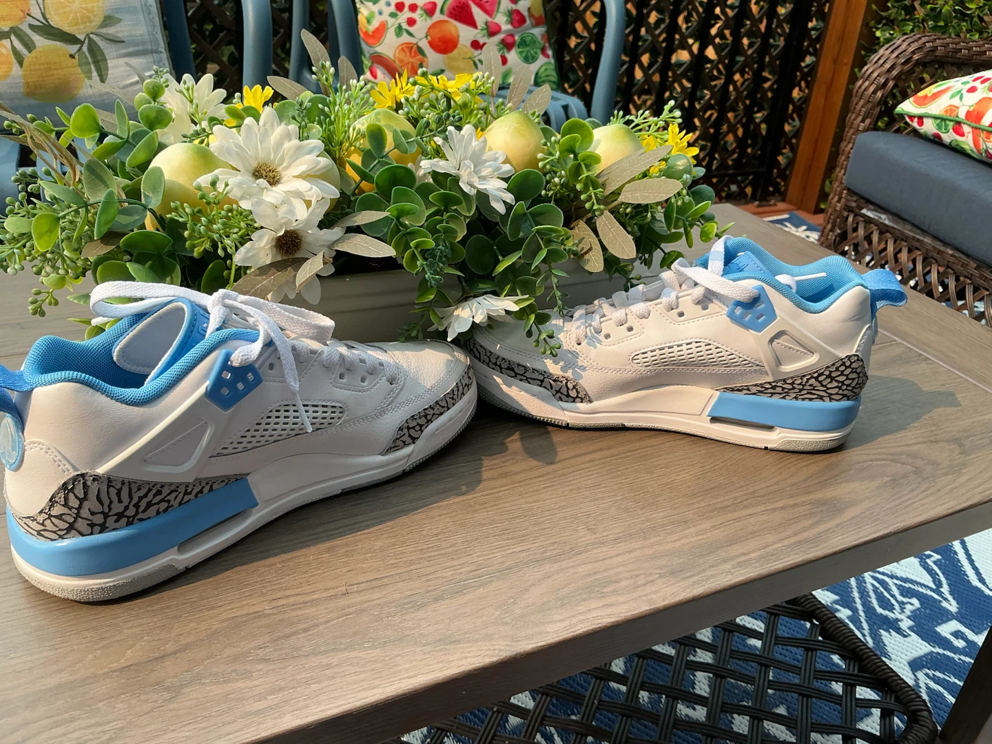 Jordan Spizike Low GS White / University Blue - Wolf Grey - photo 2