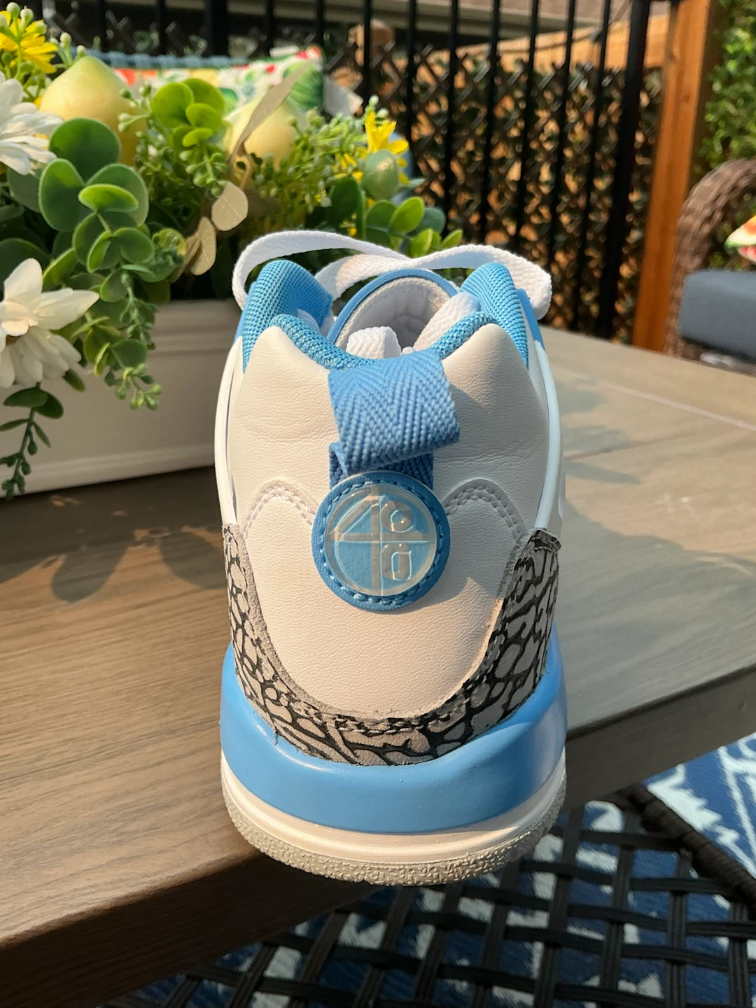 Jordan Spizike Low GS White / University Blue - Wolf Grey - photo 5