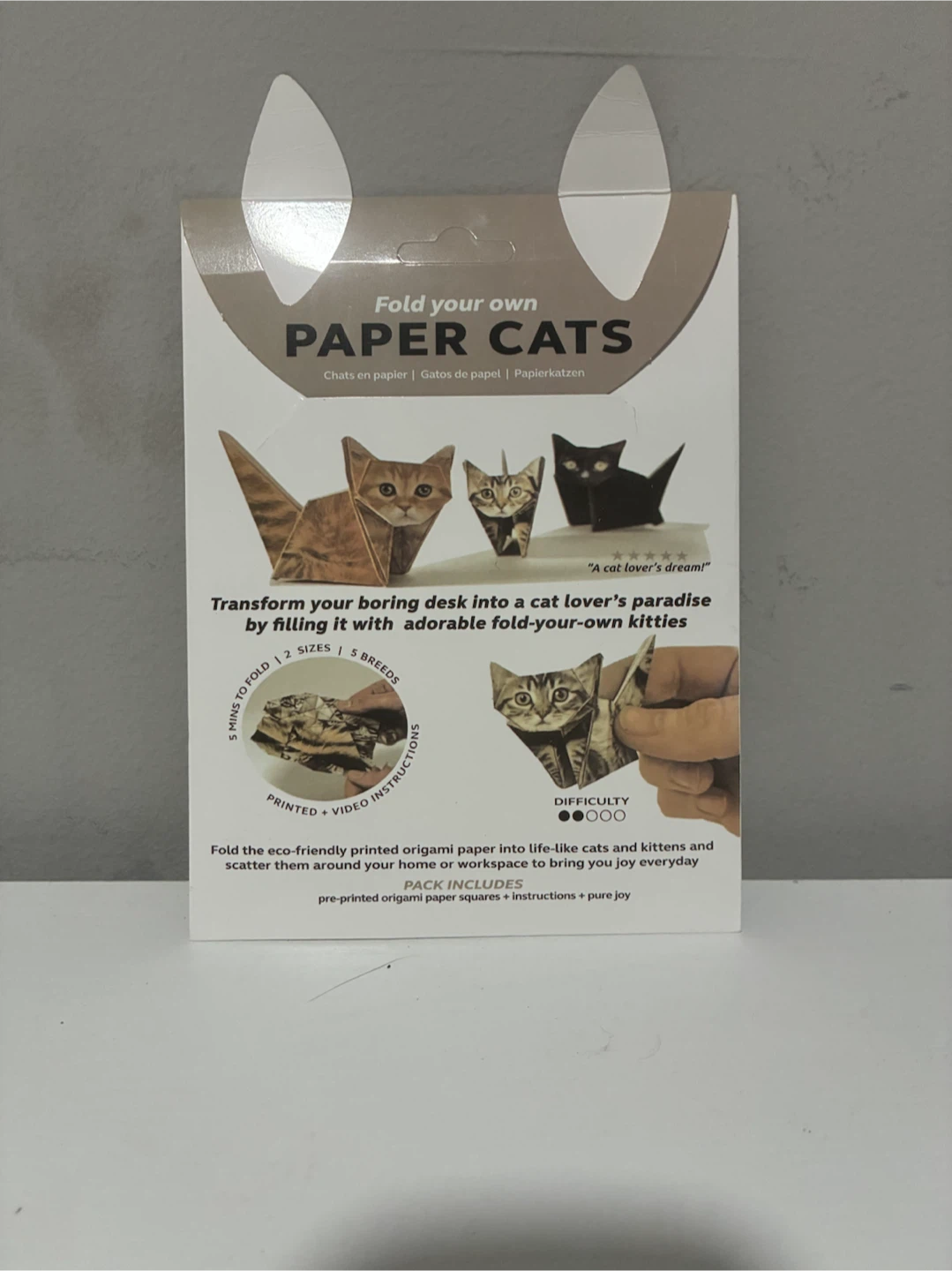 Fold Your Own Paper Cats Origami Kit - photo 2
