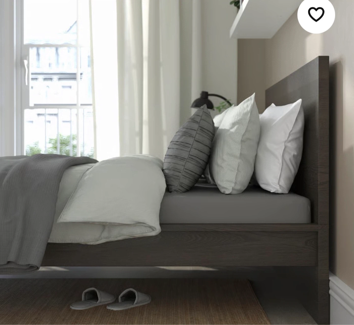 IKEA MALM Queen Bed Frame - Dark Brown - photo 2