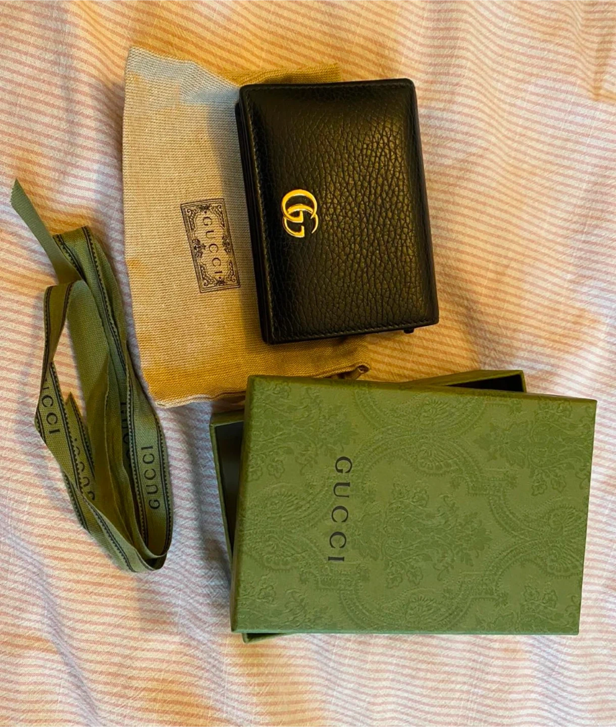 Gucci Black Leather Marmont Wallet