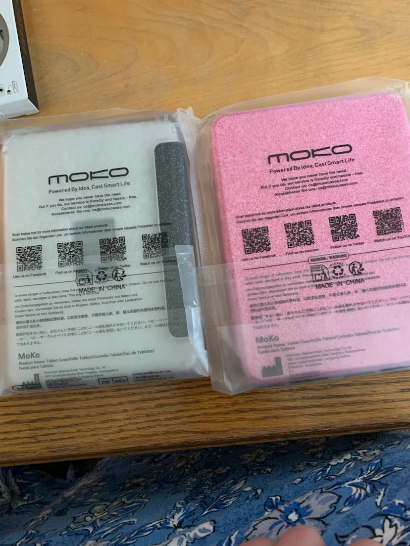Moko Tablet Cases (Pink & Grey)