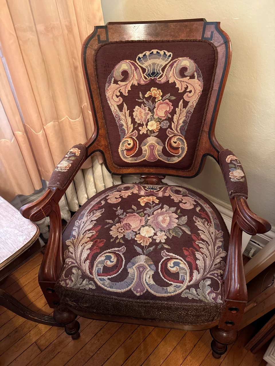 Antique Tapestry Armchair