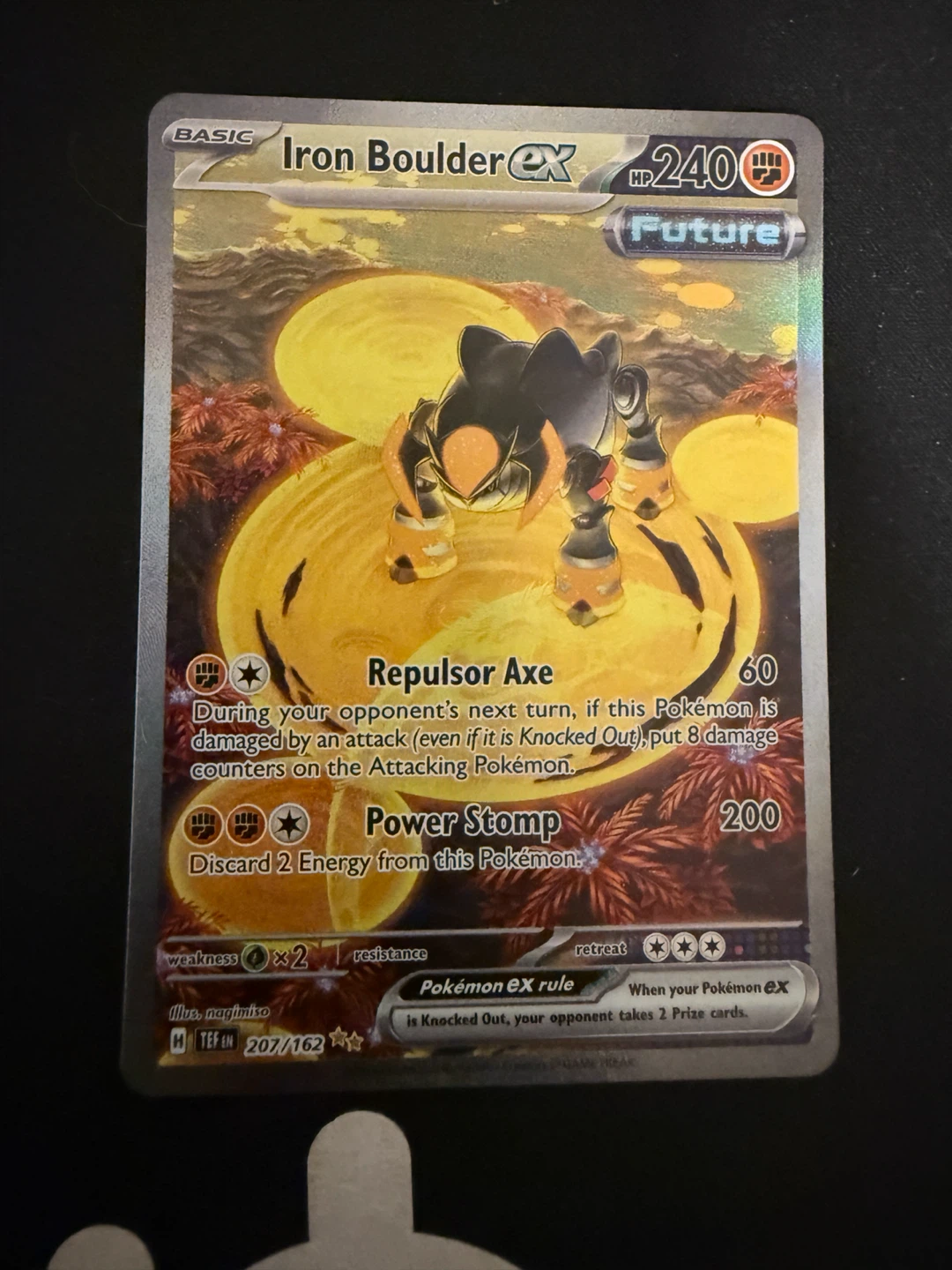 Pokemon Iron Boulder EX Trading Card