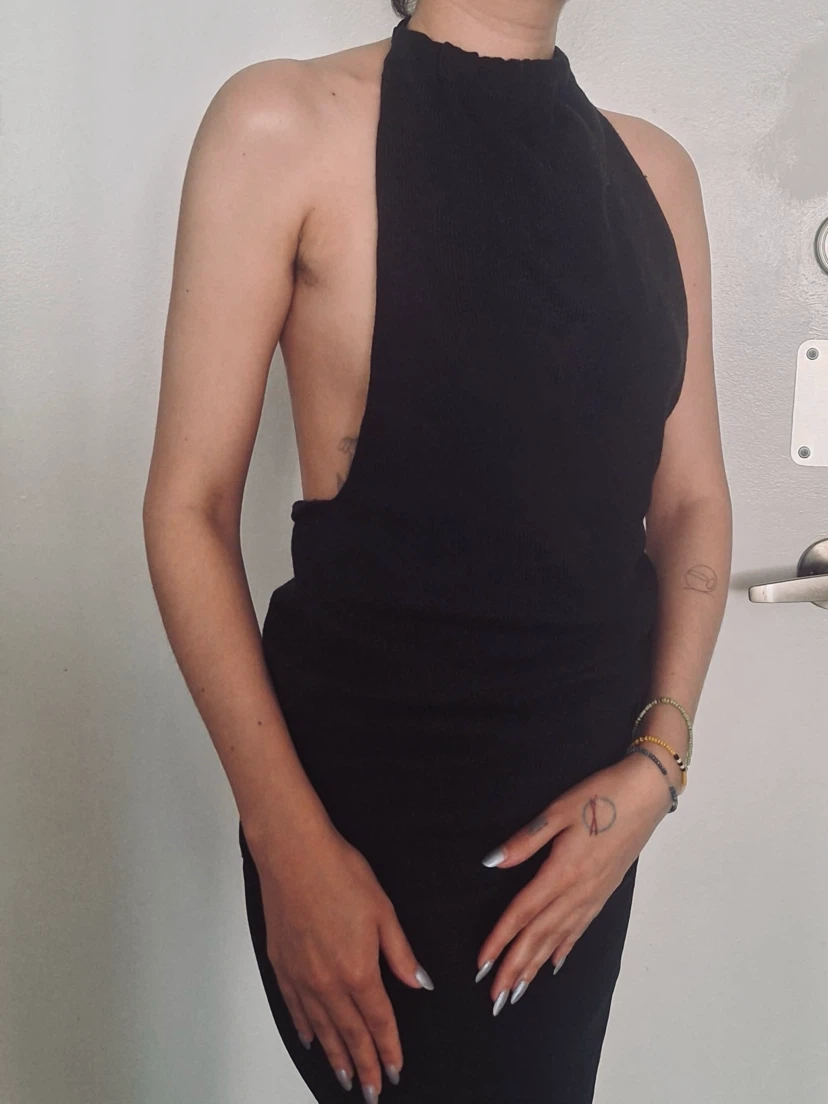 Babyboo black open back top - photo 3