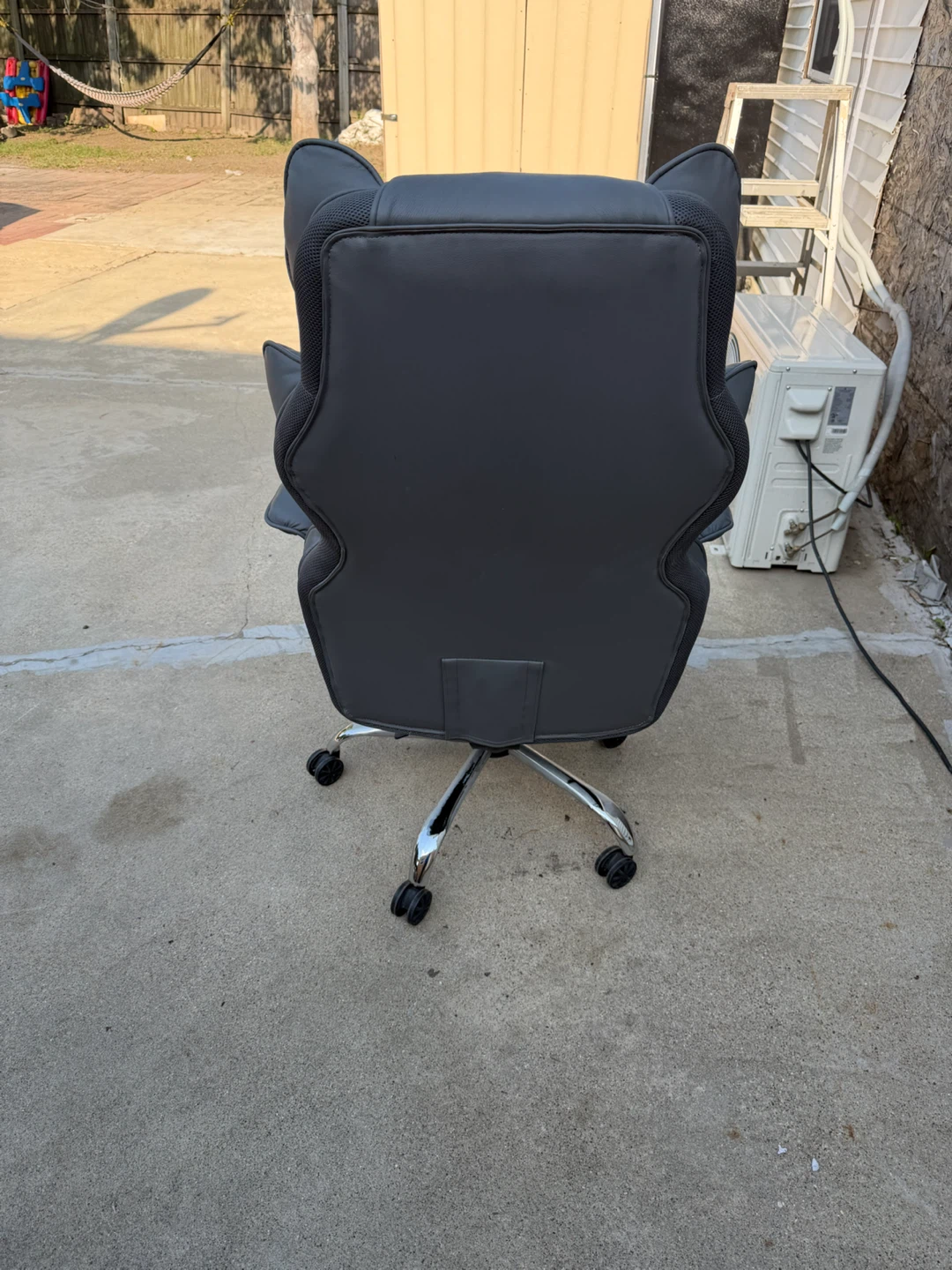 Gray Executive Office Chair with Footrest - photo 3