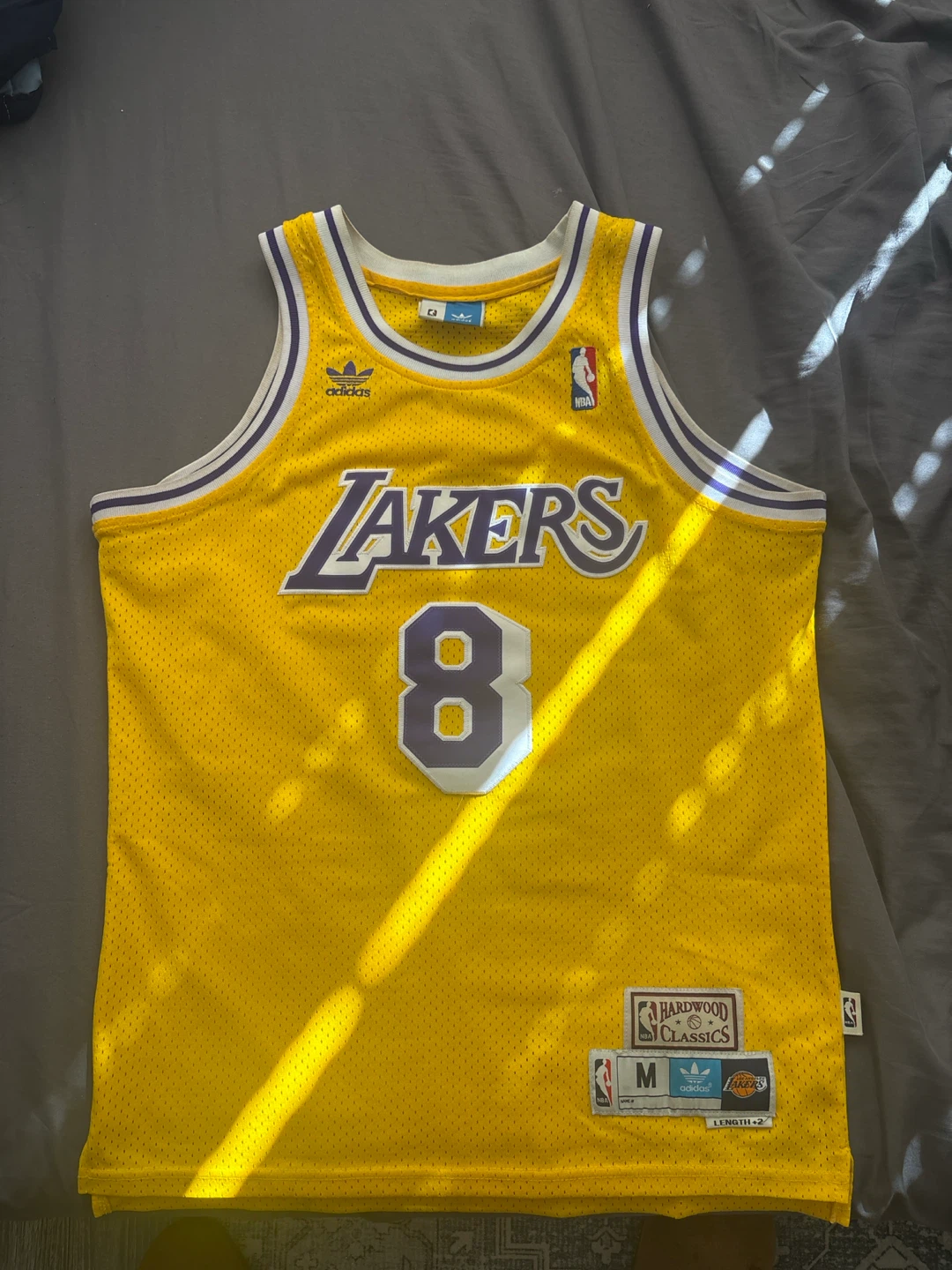 Adidas Lakers Kobe Bryant #8 Hardwood Classics Jersey