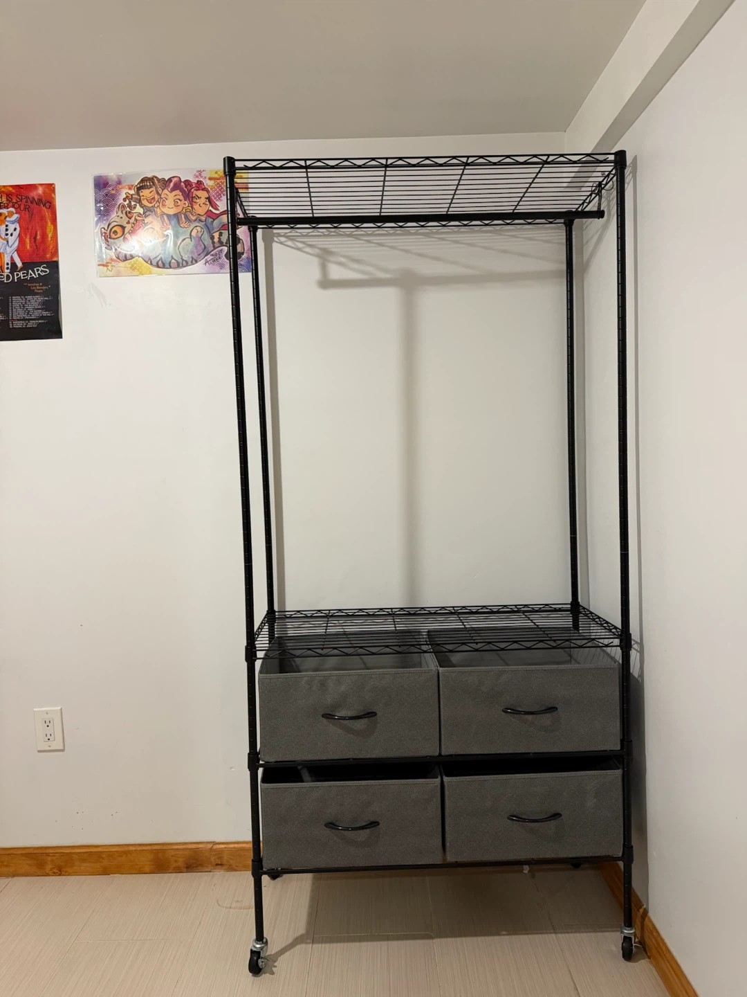 Rolling Clothes Rack