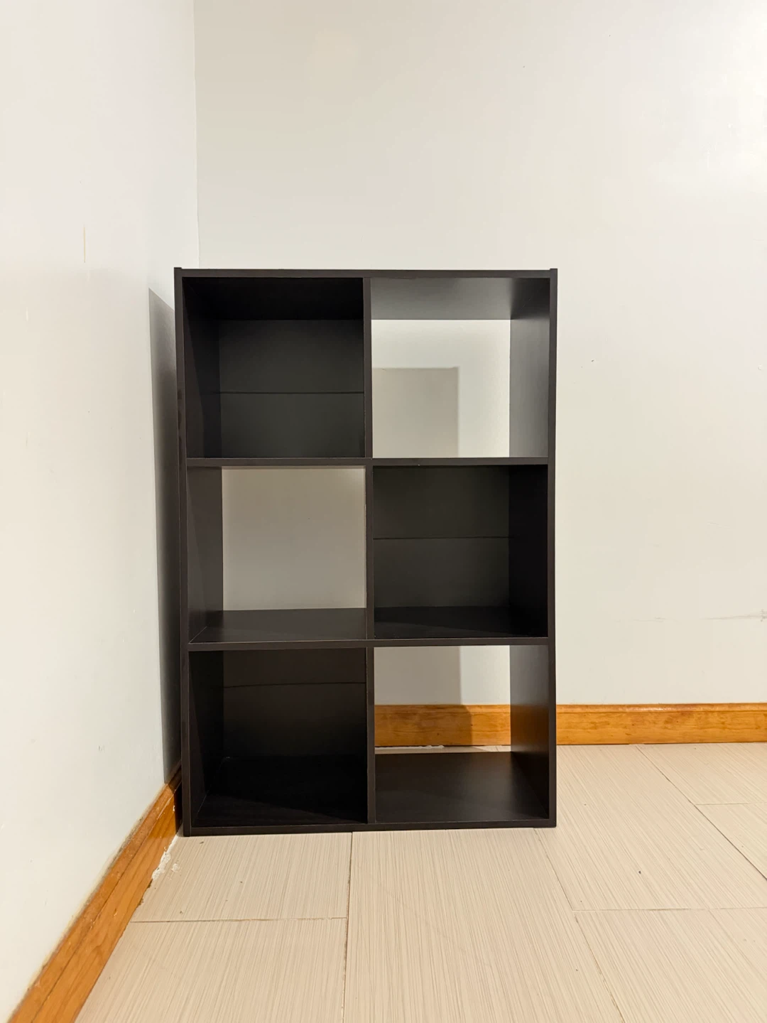 Dark Brown 6-Cube Storage Shelf