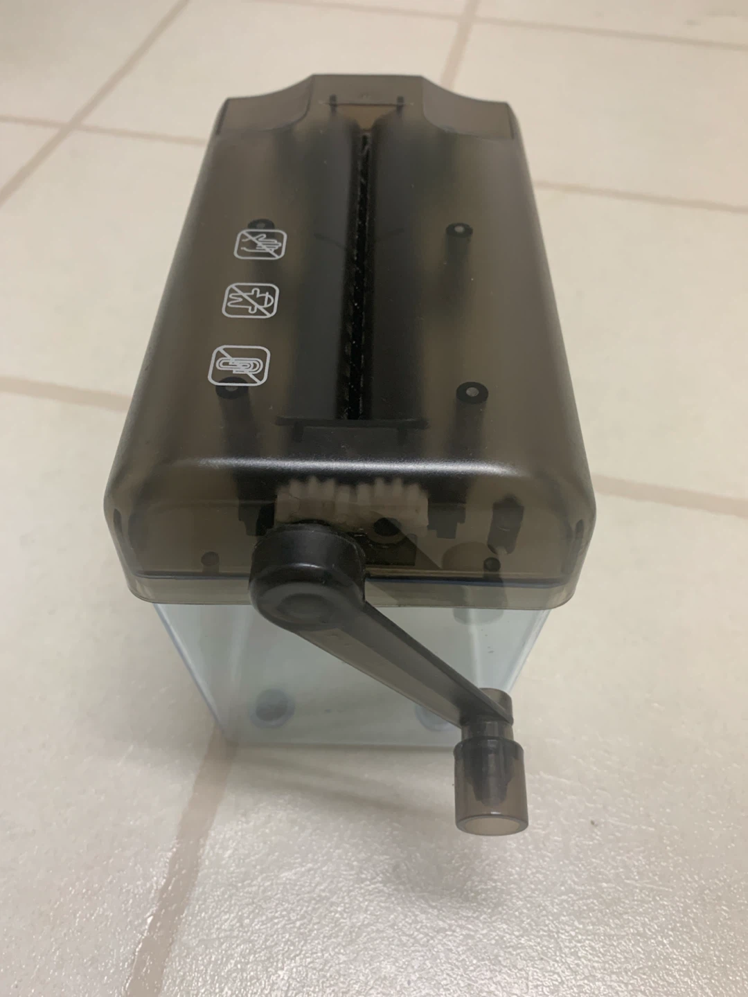 Manual Paper Shredder with Bin - photo 2